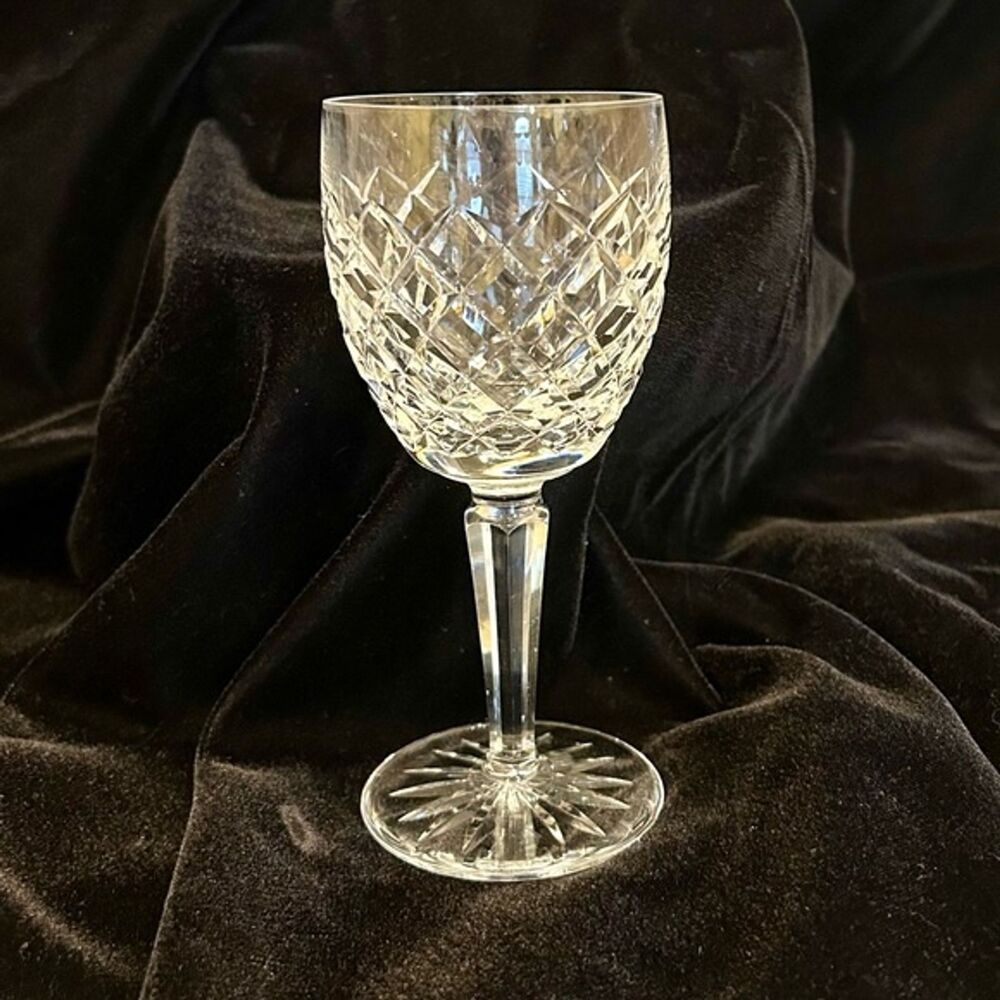 Authentic Waterford heavy crystal wine goblet with great feel in your hand.